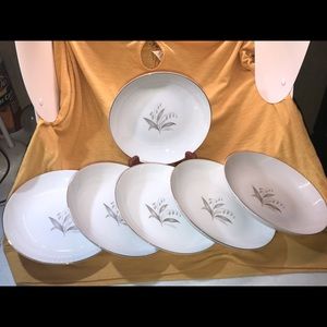 Kaysons Fine China Golden Rhapsody 1961 Salad Bowls Set of 6